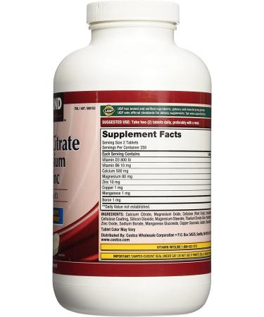Kirkland Signature Calcium Citrate 500mg - 500 Tablets | High-Quality Bone Health Supplement - Buy Online on GoSupps.com