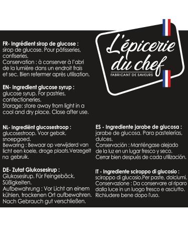  picerie du Chef - Sirop de Glucose P tissier 1kg - Pr t l emploi - Pour P tisseries Desserts Confiseries & Glaces - Fabriqu en France - EDC8685 - Buy Online on GoSupps.com