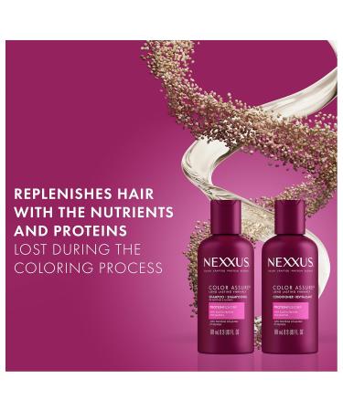 Nexxus Travel Shampoo & Conditioner Color Assure | 3 Oz for Vibrant Hair Color - Shop Internationally - Buy Online on GoSupps.com