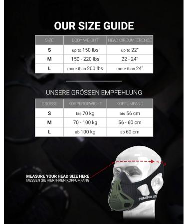 Phantom Athletics Training Mask - Boost Endurance & Performance in Sports | Green S - International Shipping Available - Buy Online on GoSupps.com