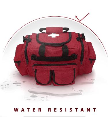 ASA TECHMED First Aid Responder EMS Trauma Bag Deluxe - Red - Buy Online on GoSupps.com