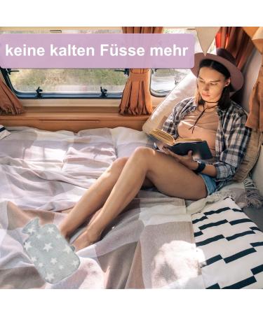 Buy Larovita Hot Water Bottle with Stars Cover - 1.8L Hugo Frosch INTERTEK Tested Odorless - International Shipping Available - Buy Online on GoSupps.com