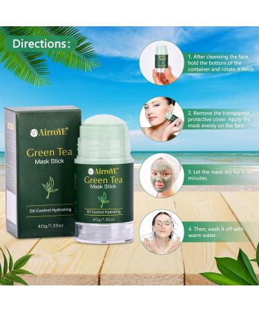 Shop Green Tea Stick Mask - Deep Cleansing & Hydrating - Natural Ingredients for All Skin Types - Buy Online on GoSupps.com