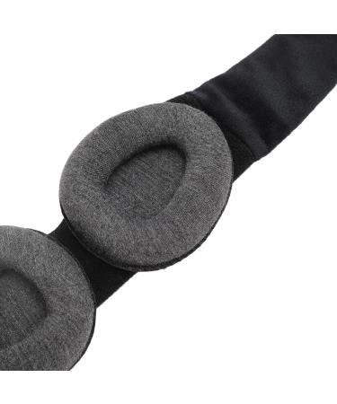 Memory Cotton 3D Contoured Eye Patch Light Blocking No Pressure Movable Eye Pad for Sleep Yoga Meditation Grey - Buy Online on GoSupps.com