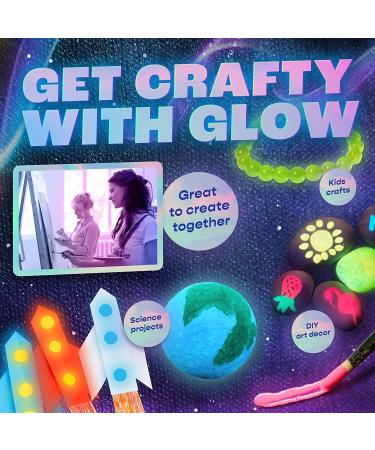 neon nights Glow in The Dark Paint Set - 8 Pack UV Acrylic Paints - Self Luminous 20mL for Halloween & Holiday Decor - Blacklight Activated - Buy Online on GoSupps.com