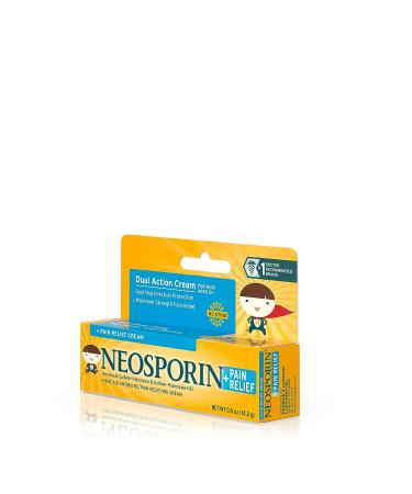 Neosporin Kids Antibiotic Cream Maximum Strength + Pain Relief 0.5 oz - Buy Online on GoSupps.com