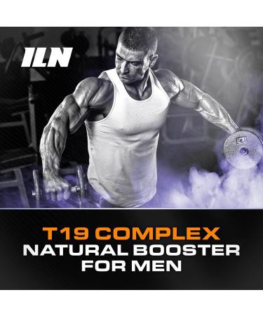 Men's T19 Vitamin Booster for Age 40+ - D-Aspartic Acid, Fenugreek & Maca - 120 Vegetarian Capsules - Buy Online on GoSupps.com