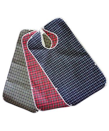 3PCS Adult Bibs Yinuoday Adult The Eldly Washable Dining Bibs Waterproof Adult Eating Bib Clothing Protector Disabled Aid Apron for Men Women