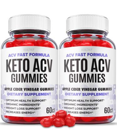(2 Pack) Acv Fast Formula Keto Gummies - Official Formula Vegan - Acv Fast Formula Keto ACV Gummies Fast Formula ACV Keto Weight Gummy Loss with Apple Cider Vinegar Vitamin B12 B6 (120 Gummies)