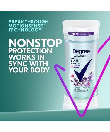 Degree Women's Lavender & Waterlily 72-Hour Antiperspirant Deodorant 4-Pack - Buy Online on GoSupps.com
