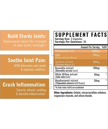 Wilderness Athlete Joint Advantage | Joint Support Supplement for Men & Women with MSM, White Willow Bark & Glucosamine - Buy Online on GoSupps.com
