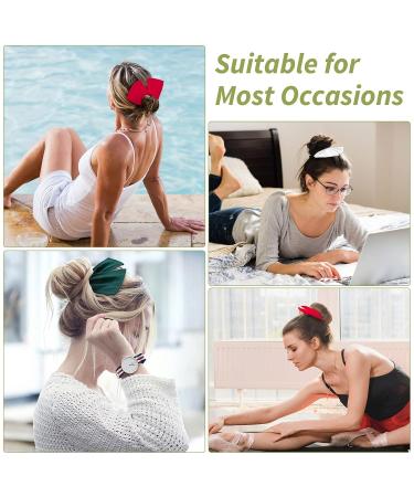 Melliex 3-Piece Hair Bun Maker Set | Magic Hair Donut & French Twist Styles in Red White & Green - Perfect for Women & Girls - Buy Online on GoSupps.com