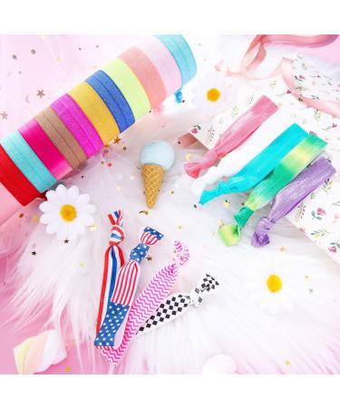 200-Piece No Crease Ribbon Hair Ties for Women and Girls - Ouchless Elastic Ponytail Holders - Buy Online on GoSupps.com