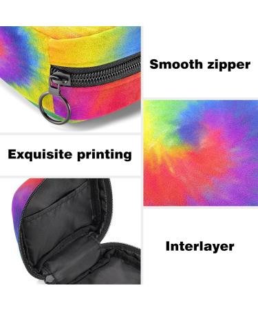 Colorful Tie Dye Sanitary Napkin Storage Bag | Period Sanitary Pouch for Teen Girls & Women - Color 6 - Buy Online on GoSupps.com