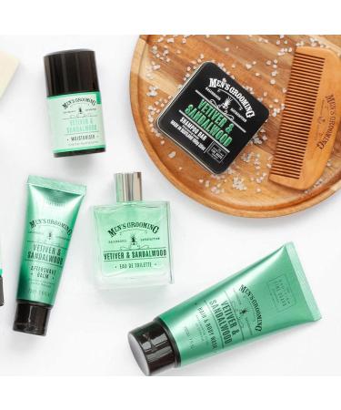 Men's Grooming by The Scottish Fine Soaps Company Vetiver & Sandalwood Luxurious Gift Set - Buy Online on GoSupps.com