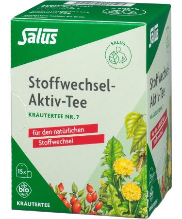  Salus Salus - Organic Herbal Tea No. 7 - Plants that support metabolism - 15 sachets of 30g - Buy Online on GoSupps.com