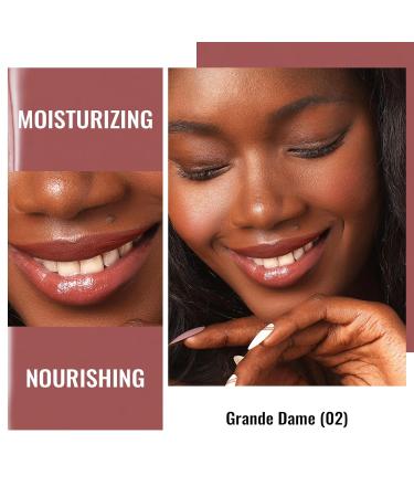 Oulac 2-in-1 Lipstick & Lip Balm - Juicy Shiny Lip Care for Smooth Hydrated Lips | Vegan Plummy Terracotta - Buy Online on GoSupps.com