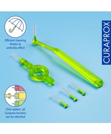 Curaprox Interdental Brush Set CPS 011 Prime Start - 5 Brushes Green 1.1mm Diameter Effective Cleaning for Optimal Oral Health - International Shipping Available - Buy Online on GoSupps.com