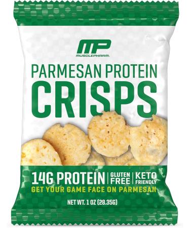 MusclePharm Protein Cheese Crisps - 14g Protein - Parmesan Flavor - 1oz, 12 Count - Buy Online on GoSupps.com
