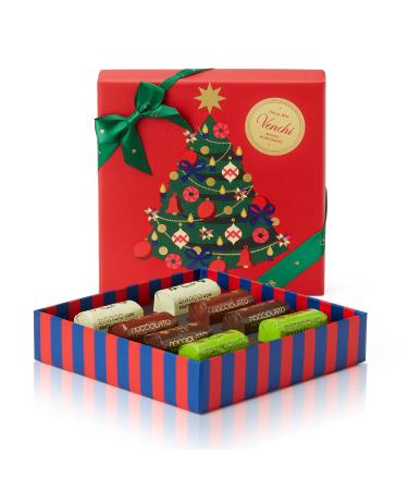 Venchi Coffret Cadeau de No l Rouge avec Mini Lingot Assortis avec Fruits Secs Croquants dition Limit e Alice Bureau 117 g Sans Gluten Id e Cadeau