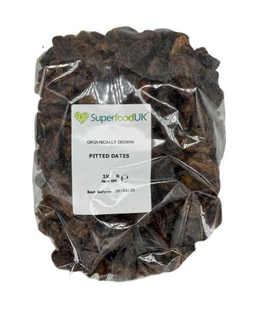 SuperfoodUK Organic Pitted Dates - 1kg 1kg (Pack of 1) - Buy Online on GoSupps.com