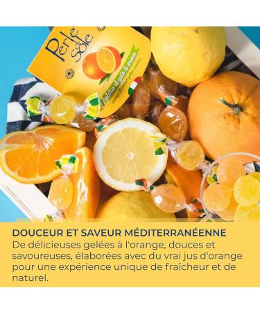 Perle di Sole Gel es aux Fruits saveur Orange avec V ritable Jus de Fruit 200 g Douces D lices M diterran ennes aux Agrumes Italiens Douceur Naturelle Made in Italy Sans Gluten - Buy Online on GoSupps.com