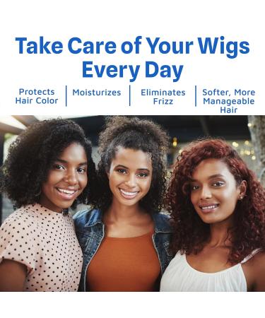 Pro Series Daily Care Shampoo 8oz - Sulfate-Free Gentle & Natural Shampoo for Lace Wigs Toupees & Hair Systems | Moisturizes Protects Color Anti-Frizz Restores Shine - Buy Online on GoSupps.com