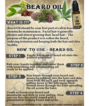Beard Care Essential: Premium Beard Conditioning Oil with Natural Jojoba Oil - 15ml (Cedarwood) for Softening, Smoothing, and Strengthening Beard Growth | The Beard & The Wonderful - Buy Online on GoSupps.com