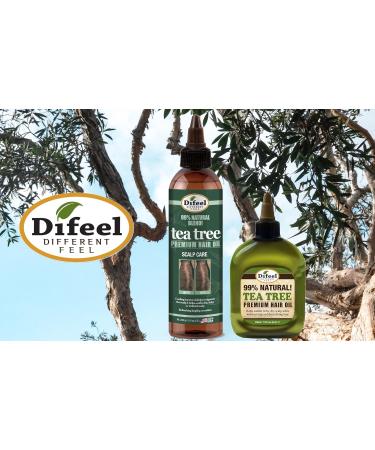Difeel Scalp Care Tea Tree Oil - 99% Natural Premium Hair Oil | 8 oz | International Shipping Available - Buy Online on GoSupps.com