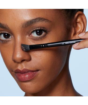 e.l.f. Dual Ended Nose Contour Brush | Perfect for Nose Contouring | Angled & Fluffy End | Synthetic Cruelty-Free Makeup Tool - Buy Online on GoSupps.com