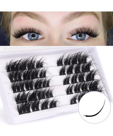 ALICE C2 Cluster Lashes: Wispy 3D Flat DIY Faux Mink Lash Clusters - Individual False Eyelashes Pack - Buy Online on GoSupps.com
