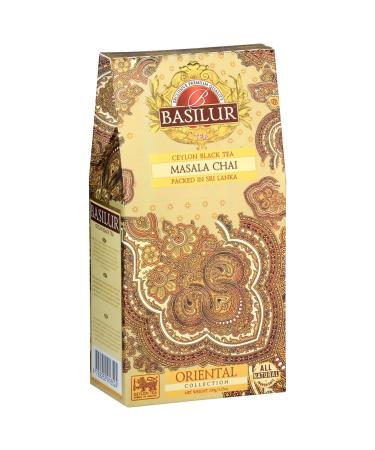 sarciaeu BASILUR Masala Chai Ceylon Black Leaf Tea with Natural Herbal Flavor 100 g x1