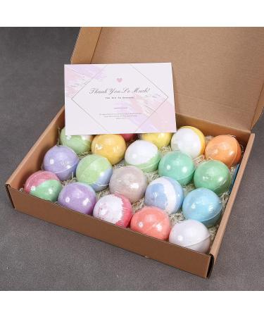 Rosyclo Bath Bombs Gift Set with Essential Oils - Perfect Spa Shower Kit for Bubble Bath - Ideal Gifts for Her/Him, Wife/Girlfriend, Mom - 20 Spherical Bombs for Mothers Day, Anniversary, Christmas - Buy Online on GoSupps.com