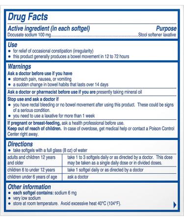 Phillips' Stool Softener Liquid Gels - 30-Count Box Pack of 2 - Buy Online on GoSupps.com