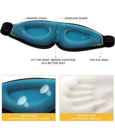 3D Sleep Mask for Women & Men - Comfortably Block Light Perfect for Travel Naps & Yoga - Buy Online on GoSupps.com