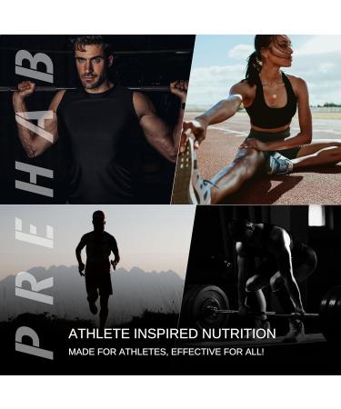 PREHAB Tendon + Ligament + Total Joint Support | #1 Joint Supplement for Athletes | 40 Ingredient Super Complex | Glucosamine Chondroitin MSM Turmeric | Premium Tendon Ligament Joint Supplement - Buy Online on GoSupps.com