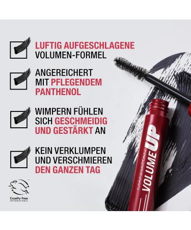 Manhattan Mascara Volume Up Extreme Black - Deep black volume mascara 8 ml - Buy Online on GoSupps.com