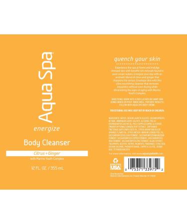 Aqua Spa Energize Body Cleanser 12 Fluid Ounce - Buy Online on GoSupps.com