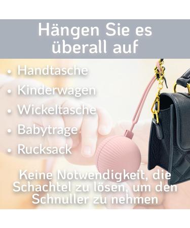 Schnullerbox Silicone | BPA-Free Pacifier Storage Travel Box | Safe High-Quality Accessories for Toddlers | Blue Pacifier Bag & Chain - Buy Online on GoSupps.com