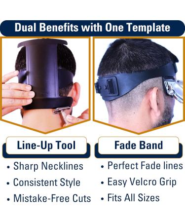 Self Haircut Kit for Men | Adjustable Fade & Neckline Guide | Perfect for Kids & Seniors - Shop Now - Buy Online on GoSupps.com