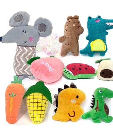 12Pcs Cat Catnip Toys AZOFFYIU Catnip Toys for Cats cat Toys for Indoor Cats Cat nip Toy Cat Toys Set Teething Chew Toy Pet Catnip Teeth Grinding Chew Toys