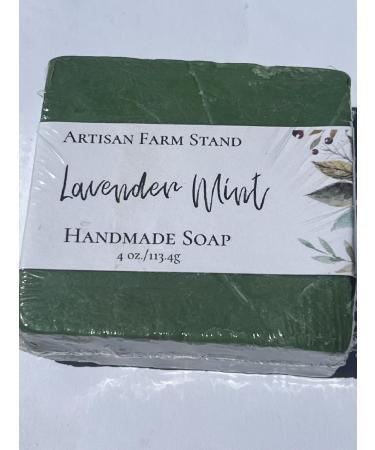 Shop Lavender Mint Soap - 4 oz. Refreshing Green Scent | International Shipping Available - Buy Online on GoSupps.com
