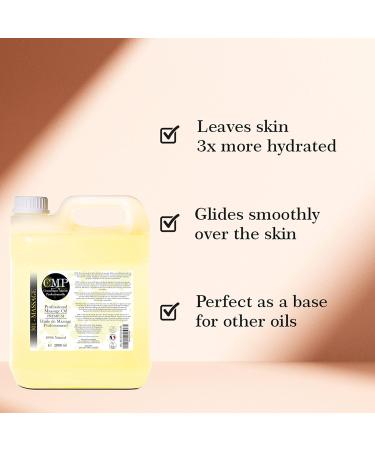 Professional Body Massage Oil - 2000ml | Beauty Salon Wood Therapy Aromatherapy & Physiotherapy | Free Donors for SPA & Massage - Buy Online on GoSupps.com