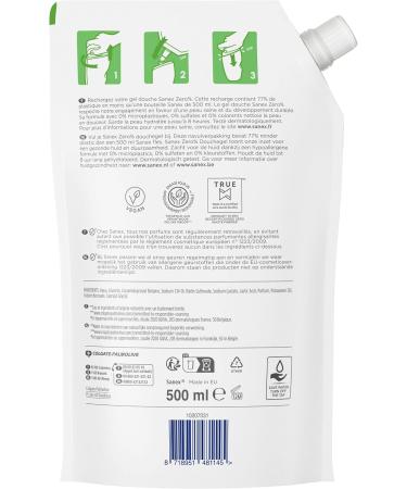 SANEX - Zero % Moisturizing Shower Gel - All Skin Types - Eco-Refill Shower Gel - 500 ml - Buy Online on GoSupps.com