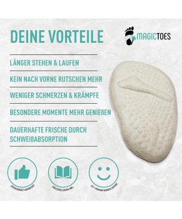 Magictes Invisible High Heel Pads for Women | Super Soft Gel Insoles | Anti-Slide Coating & Sweat Absorbing Comfort - Buy Online on GoSupps.com