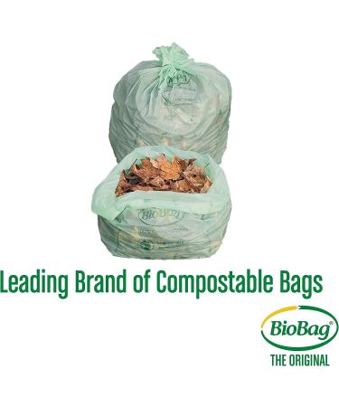 BioBag 100% Certified Compostable Lawn & Leaf Yard Waste Bags 33 Gallon - 60 Count (Pack of 1) - Buy Online on GoSupps.com