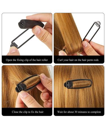 Satin Foam Sponge Hair Rollers 0.6 Inch - Pack of 60 | Soft & Flexible Hair Curlers for Styling & Perm | Black Wave Curlers - Buy Online on GoSupps.com