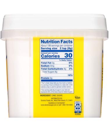 Domino Granulated Pure Cane Sugar 3.5 LB Easy Baking Tub - Premium Quality Sweetener - Buy Online on GoSupps.com