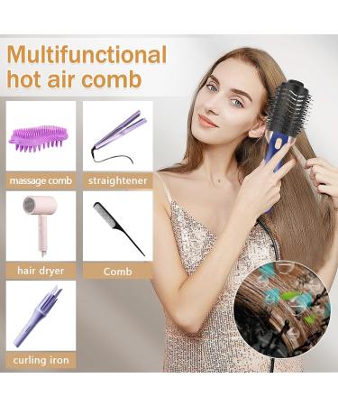 Unipampa 4-in-1 Hot Air Brush - 1200W Hair Dryer Curling & Volume Brush with 3 Heat Settings | International Shipping Available - Buy Online on GoSupps.com