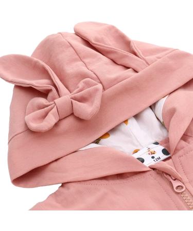 Famuka Baby Girls Hooded Jacket - Toddler Kids Spring Windbreaker Outwear (3 Years, Pink) - Buy Online on GoSupps.com